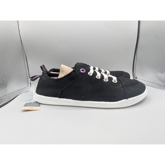 Womens Vionic Pismo Black Canvas Shoes Size 8.5 - Picture 1 of 9